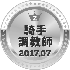 いいねランキング 騎手・調教師 2位
