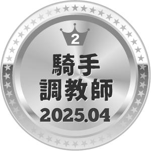 いいねランキング 騎手・調教師 2位
