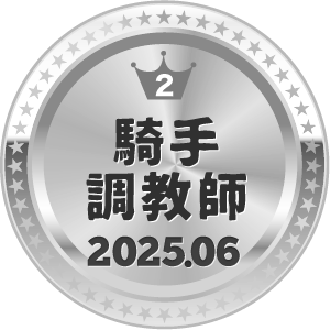 いいねランキング 騎手・調教師 2位