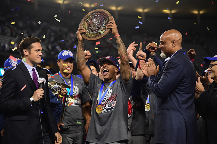 大会連覇を狙うアメリカ代表