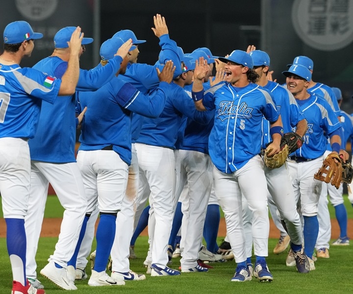写真はWBC2023でのイタリア代表
