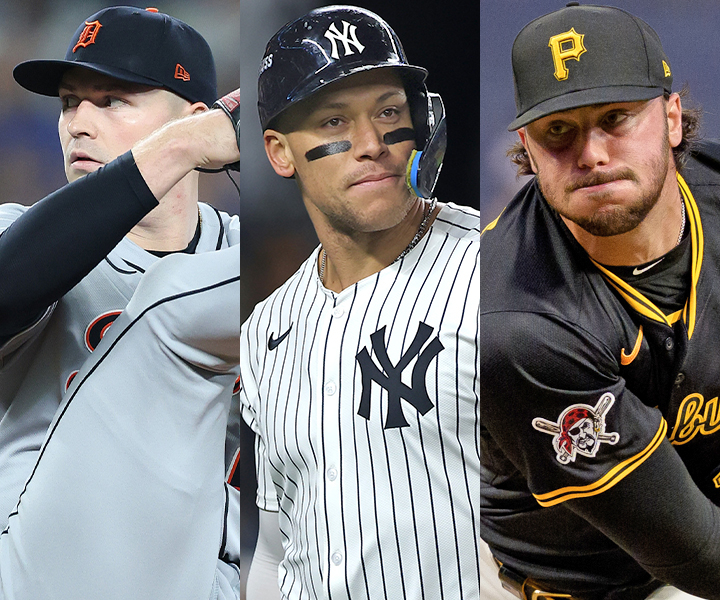 左からタリック・スクーバル、アーロン・ジャッジ、ポール・スキーンズ