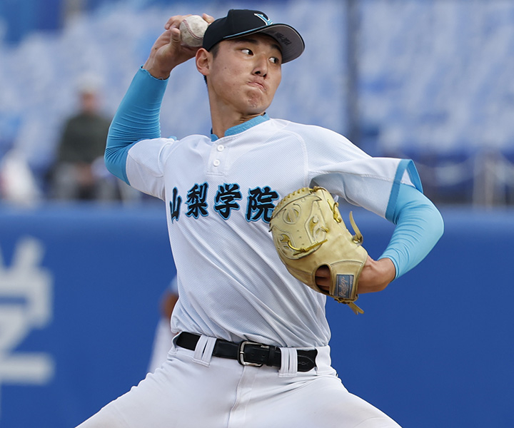 日本ハムが1位指名した菰田陽生[山梨学院高]