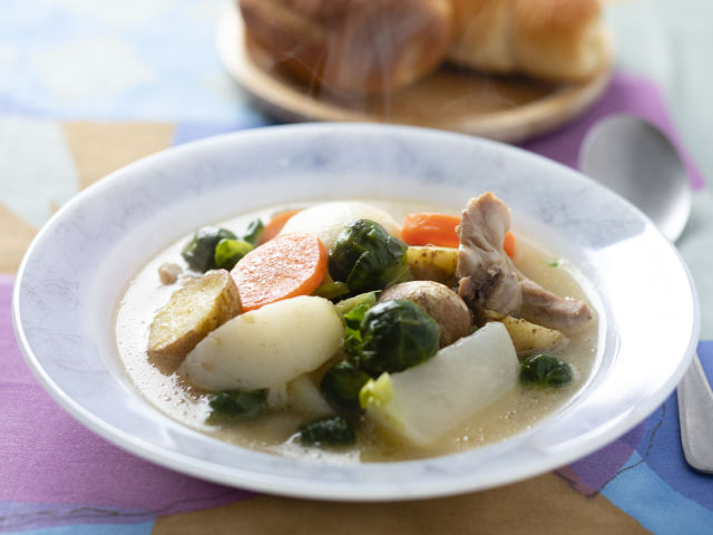 芽キャベツの春野菜スープ