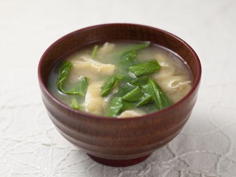 あしたばの味噌汁の作り方 小林カツ代の家庭料理 Katsuyoレシピ