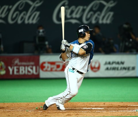 北海道日本ハムファイターズ 飯山裕志元選手 直筆サイン入りバット