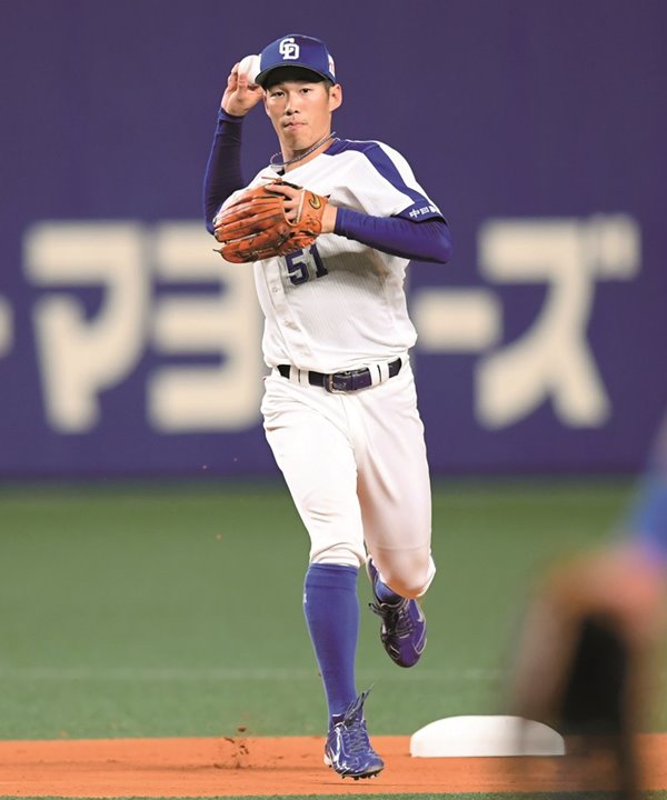 中日・京田陽太内野手 “原点回帰”のナイキ。捕球面黒革使用で球離れ