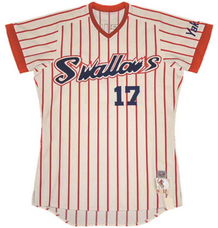 Swallows ユニフォーム ストライプ74〜77年実使用 Swallows ユニフォーム ストライプ74〜77年実使用 Swallows