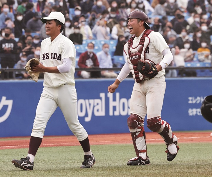 徳山壮磨 早大 投手 岩本久重 早大 捕手 Wasedaバッテリー対談 コンビ7年目の集大成 野球ニュース コラム 週刊ベースボールonline