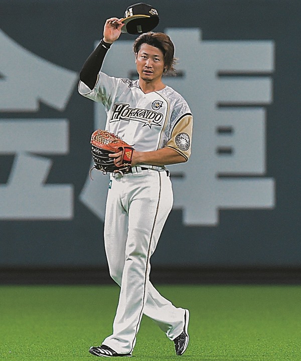 西川遥輝　日ハム　限定ライラックユニ 西川遥輝日ハム限定ライラックユニ
