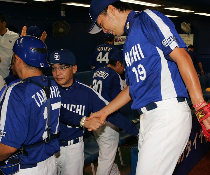 引退の中日・吉見、最後も