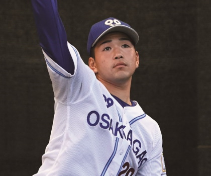 河野佳(大阪ガス/投手) 天下無双の151キロ右腕「行くからにはドラフト1位。母親にも恩返ししたい」