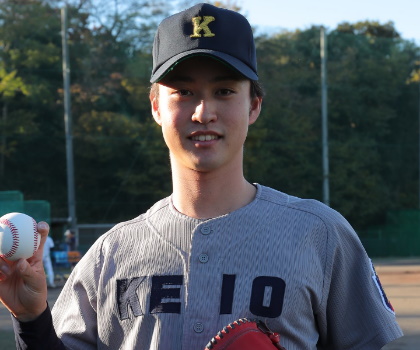 橋本達弥(慶大/投手) “特殊球”の評価「タフなプロ野球選手になりたい」