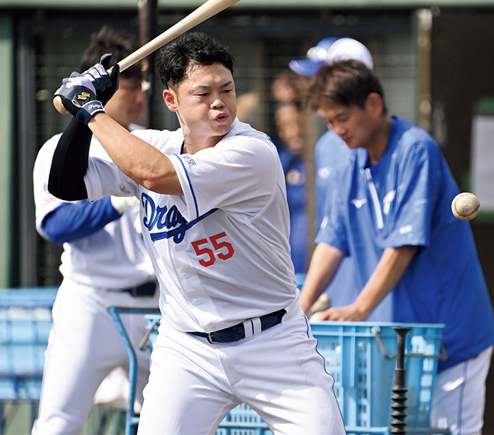 新背番号インタビュー＞中日・細川成也 不動の大砲へ「『55』は