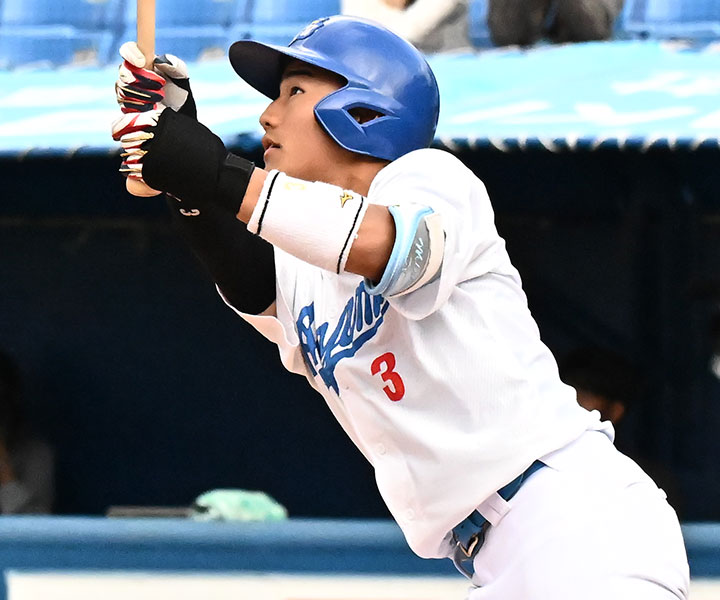 青学大・西川史礁(外野手)　みなぎる自信「角度もついて状態もよくなってきている。それを自信にしてまた次に臨みたい」