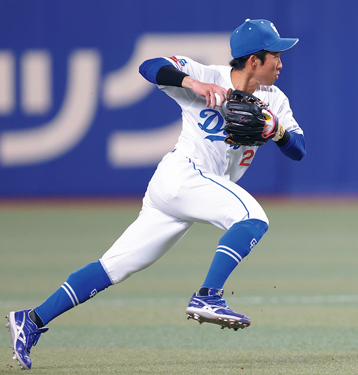 中日ドラゴンズ 田中幹也選手 ユニフォーム 中日・田中幹也、”借りユニ