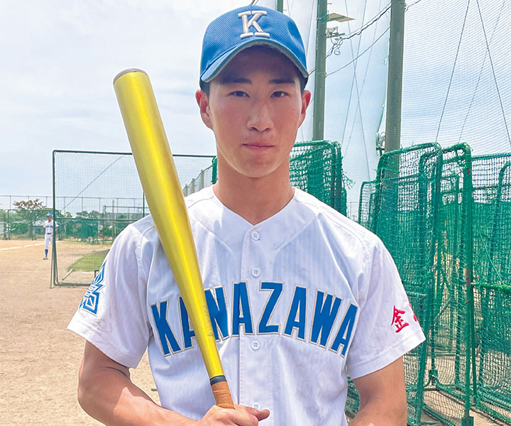 金沢高・齋藤大翔(内野手)　地元を勇気づける全力プレー「この夏は石川県を勝ち抜き、石川県のために頑張る」