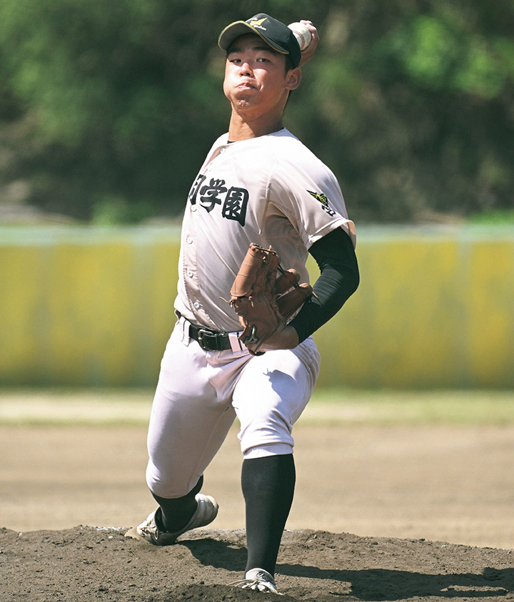 延岡学園高・藤川敦也(投手) 宮崎の悲願目指す剛腕「『球速より