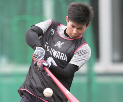 ロッテ・ドラ1藤原恭大の上を目指す意識／12球団新人自主トレ