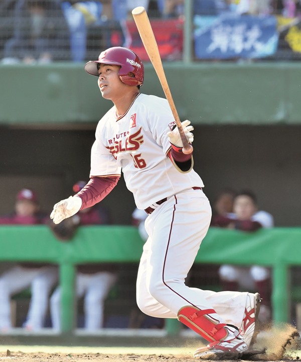 楽天 内田靖人インタビュー ブレーク寸前の和製大砲 勝ち残るためには バッティングで目立つしかない 野球コラム 週刊ベースボールonline