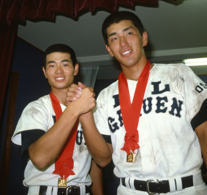 出場した大会は①②③④ですPL学園 甲子園 優勝ペナント 第67回 1985(夏) 全国高校野球選手権大会