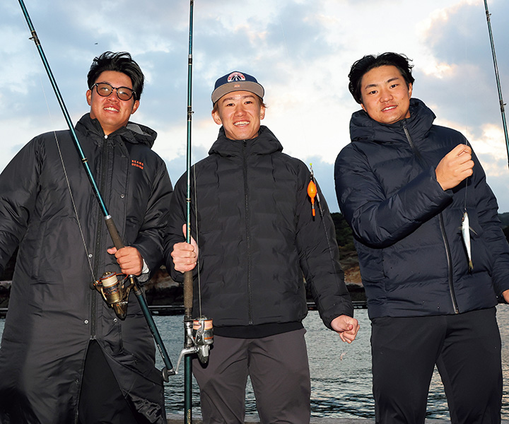 【ソフトバンク／釣り編】大物GETで来季の活躍間違いなし！　週べ杯仲良し3人衆釣り大会