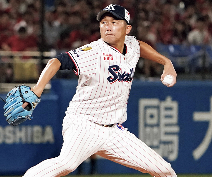 【連続写真】ヤクルト・石川雅規「投球動作の中で打者のタイミングをうまく外せる理想的な投球フォーム」