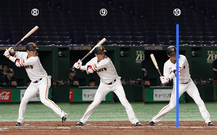 連続写真 巨人 坂本勇人 前さばきを損なうことなく後ろに残す意識を加えた アベレージを残せて長打も打てる理想的なフォーム 野球コラム 週刊ベースボールonline