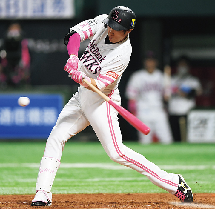 柳田選手使用 Under Armour