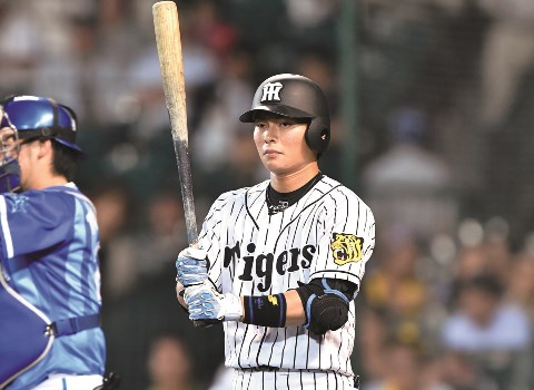 阪神タイガース北条選手バッティンググラブ