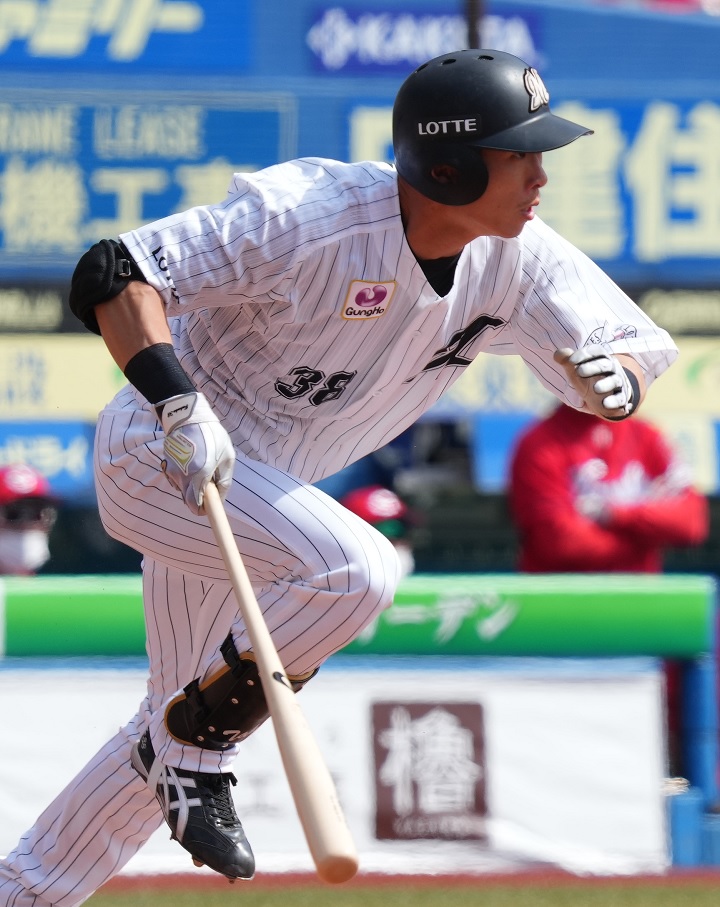 ロッテ 高部瑛斗 打席で独自のアプローチも完成 新リードオフマン誕生 今季はひと味違います 野球コラム 週刊ベースボールonline