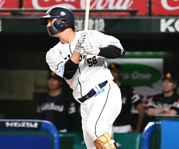 西武・佐藤龍世　9、10月の出塁率は.468！　努力が形となったバッティング／この場所は譲れない