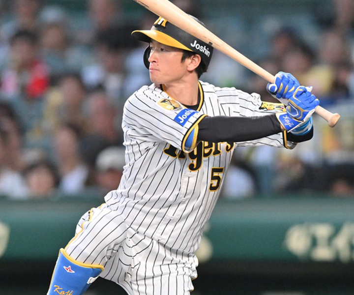 阪神・近本光司　リーグ1位の安打数もあくまで目標は球団初の連覇／タイトル争い参戦中