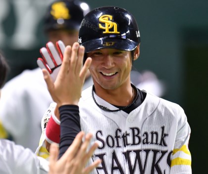 ソフトバンク 明石健志 チーム34イニングぶり適時打