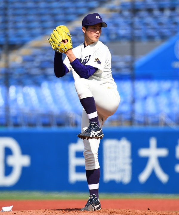 153キロ右腕の主将兼エース森下暢仁 明大 に注目 東京六大学は14日開幕 野球コラム 週刊ベースボールonline