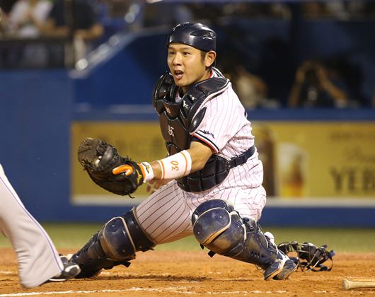 本日12時まで値下げヤクルトスワローズ 西田明央選手 実使用
