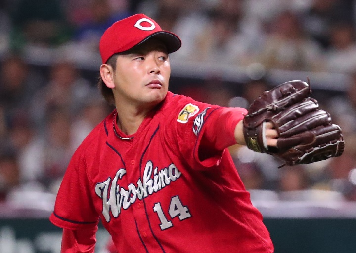広島カープ　大瀬良大地　ユニフォーム ピッチャー 野球 赤ウェア 広島】大瀬良大地、援護なく3敗目も責任背負う「投球内容とかリズム