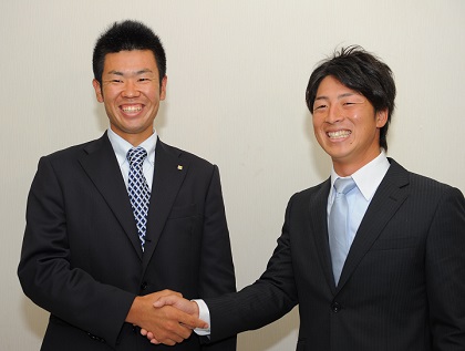 西武・榎田大樹投手「美馬と一緒に会見が出来て……」／ドラフト当日