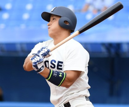 中山翔太(法大・内野手) 「21本塁打」を目指す超怪力スラッガー