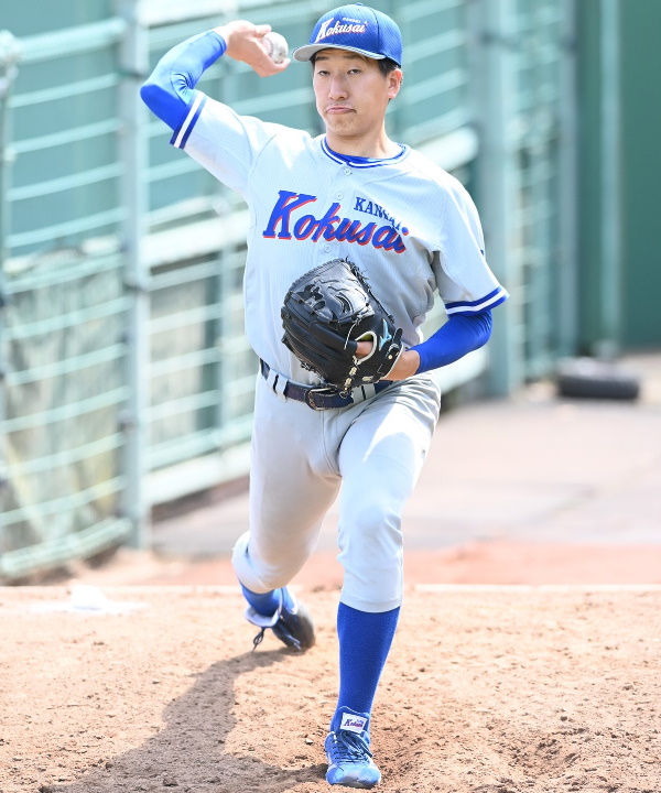 翁田大勢 関西国際大 投手 独特な腕の位置から投じる152キロ右腕 野球コラム 週刊ベースボールonline