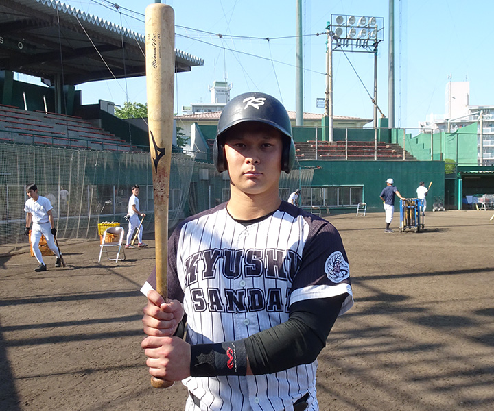 野口恭佑(九産大・外野手)5ツールプレーヤーを目指す練習の虫「常に挑戦する。這い上がっていくのが、自分の人生です」