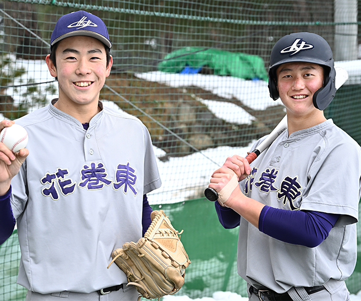 花巻東高・千葉柚樹(内野手)&北條慎治(投手)『岩手から日本一』を目指す四番&エース