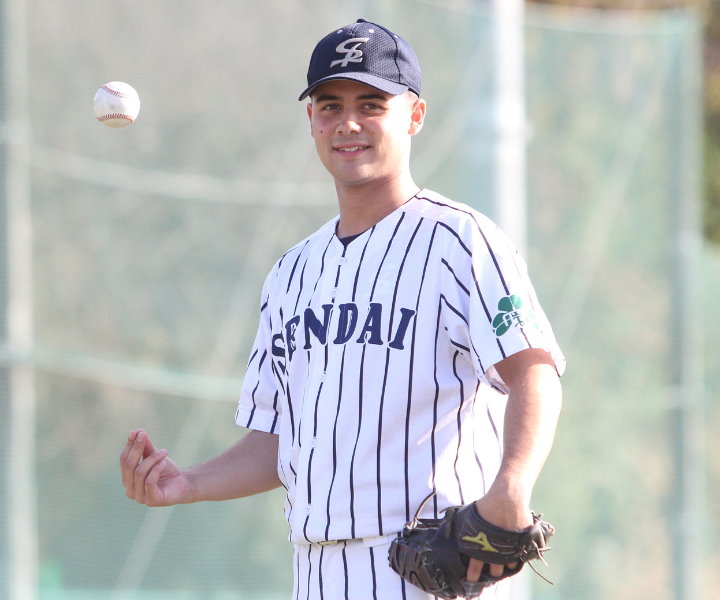 ジャクソン海(仙台大・投手)NPB入りをかけた勝負の1年「チームを勝たせるピッチャーとして、プロに行きたい」