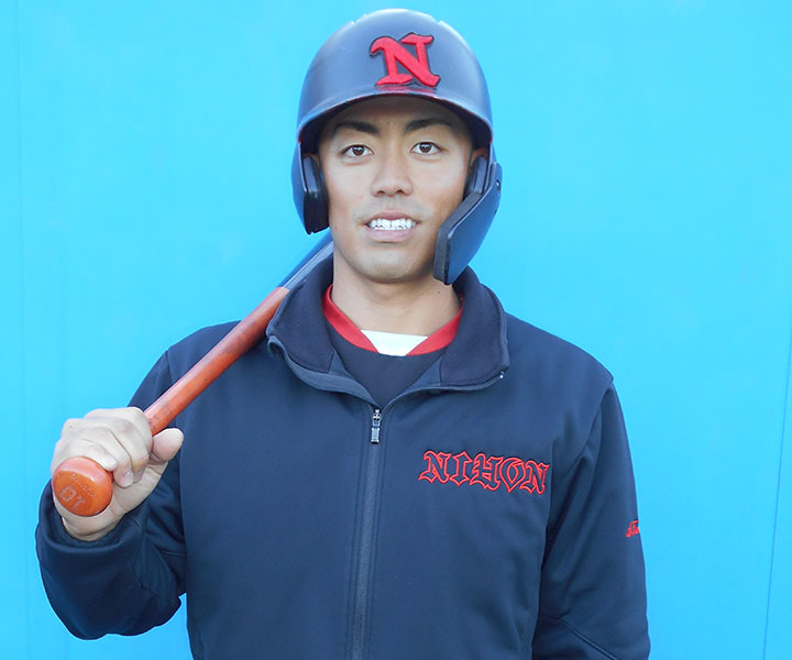谷端将伍(日大・内野手)　勝負強さ光る右のスラッガー「今年は春秋を通じて打率4割超え、10本塁打以上を目標にしています」