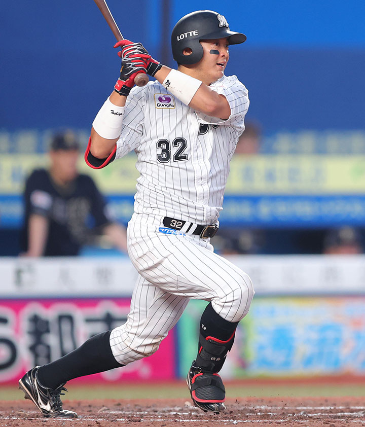 ロッテ・佐藤都志也 強打の捕手、飛躍中「ボールの見極めが