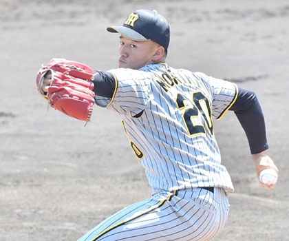 阪神・森木大智　ボールを強くたたく「『森木なら勝てる』という投手になる」