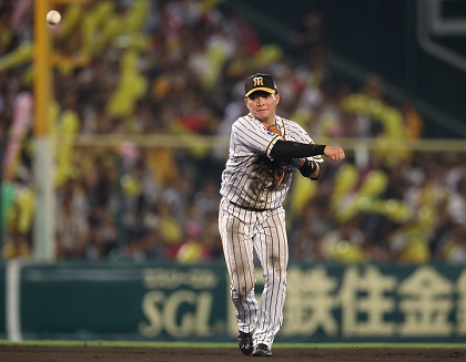 北條史也 阪神タイガース 法被 1着 ショート ポストシーズンでの復帰は