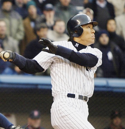 ゴジラ”松井秀喜、ニューヨーク上陸。ヤンキー・スタジアムで満塁弾