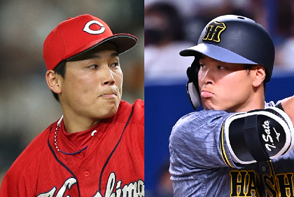 阪神・佐藤輝明と広島・栗林良吏　大活躍の新人コンビに「どちらを新人王に選ぶか迷う」の声が