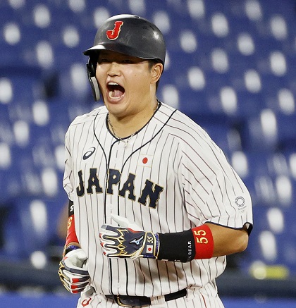村上宗隆　侍ジャパンユニフォーム　2020東京オリンピック 東京2020オリンピック 侍ジャパン村上・坂本ユニフォーム額縁